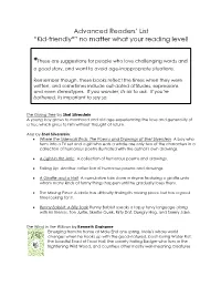 Kid-Friendly*” No Matter What Your Reading Level!
