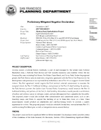 Preliminary Mitigated Negative Declaration