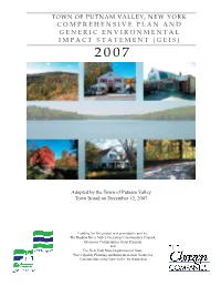 Putnam Valley Comprehensive Plan and the Future Adoption of Zoning and Subdivision Amendments to Implement the Plan