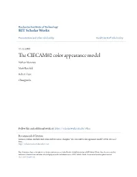 The CIECAM02 Color Appearance Model