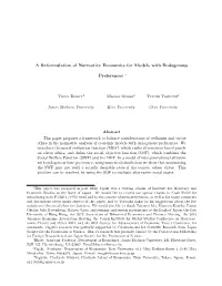 A Reformulation of Normative Economics for Models with Endogenous