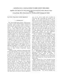 Adjusting for a Calendar Effect in Employment Time Series
