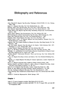 Bibliography and References