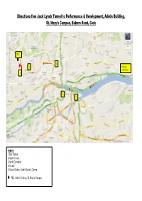 Directions Fron Jack Lynch Tunnel to Performance & Development