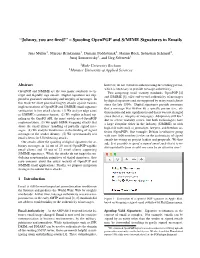 “Johnny, You Are Fired!” – Spoofing Openpgp and S/MIME Signatures