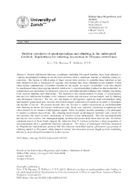 Skeletal Correlates with Quadrupedalism and Climbing in the Anthropoid Forelimb: Implications for Inferring Locomotion in Mioce