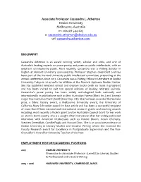 Cassandra Atherton CV FINAL