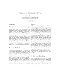 Principles of Antifragile Software