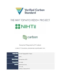 The Niht Topaiyo Redd+ Project