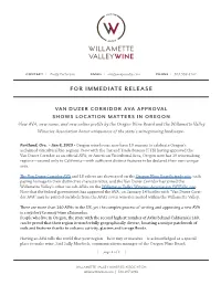Van Duzer Corridor Ava Approval Shows Location Matters in Oregon