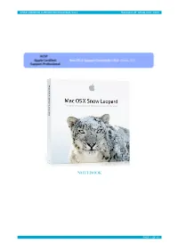Mac OS X Support Essentials V10.6