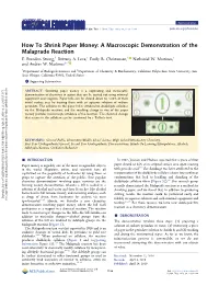 A Macroscopic Demonstration of the Malaprade Reaction † † † † E