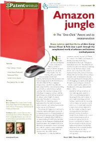 Amazon Jungle K the “One-Click” Patent and Its Reexamination