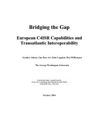 European C4ISR Capabilities and Transatlantic Interoperability
