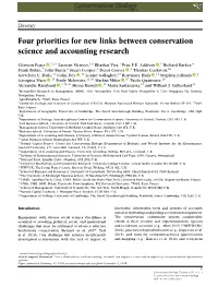 Four Priorities for New Links Between Conservation Science and Accounting Research
