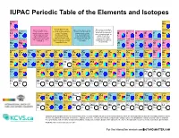 IUPAC Periodic Table of the Elements and Isotopes