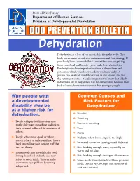 Preventing Dehydration