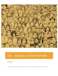 Cki - Annual Activity Report