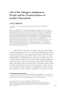 Indigenous People and the Transformation of Seattle's