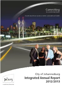 Integrated Annual Report 2012/2013 Structure of the Report