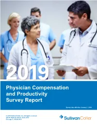 Physician Compensation and Productivity Survey Report
