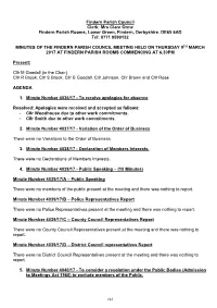 See the Meeting Minutes