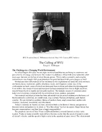 The Calling of BYU Ernest L