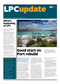 Good Start on Port Rebuild