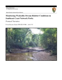 Monitoring Wadeable Stream Habitat Conditions in Southeast Coast Network Parks Protocol Narrative