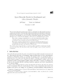 Space Hierarchy Results for Randomized and Other Semantic Models