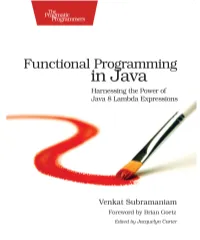 Venkat Subramaniam — «Functional Programming in Java