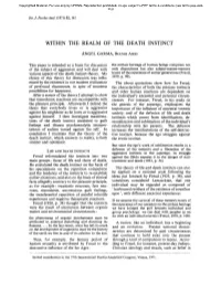 "Within the Realm of the Death Instinct" (1971)