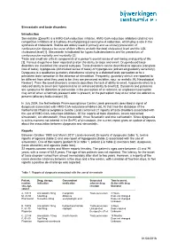 01/02/2018 Simvastatin and Taste Disorders Introduction