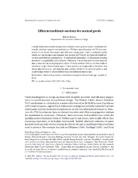 Efficient Multiunit Auctions for Normal Goods
