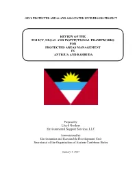 Review of the Protected Areas Management Framework in Antigua