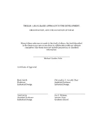 A Blog-Based Approach to the Development