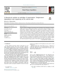 A Theoretical Analysis on Enthalpy of Vaporization: Temperature- Dependence and Singularity at the Critical State
