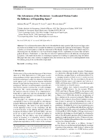 Accelerated Motion Under the Influence of Expanding Space