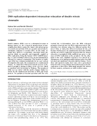 DNA Replication-Dependent Intranuclear Relocation of Double Minute Chromatin