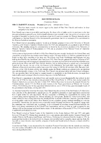Extract from Hansard [ASSEMBLY