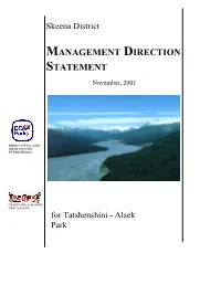 Management Direction Statement