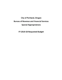 Special Appropriations