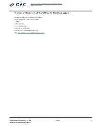 William D. Moreland Papers, [Box No., Folder No