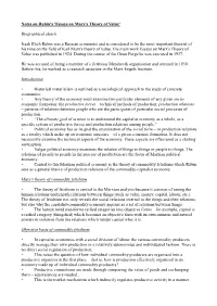 Notes on Rubin's 'Essays on Marx's Theory of Value' Biographical