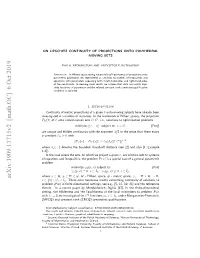 On Lipschitz Continuity of Projections 2