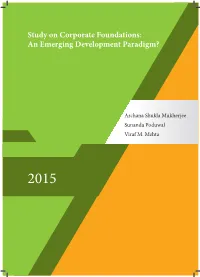 Study on Corporate Foundations: an Emerging Development Paradigm?