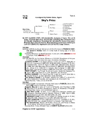 118 Consigned by Kaizen Sales, Agent Sky’S Prize