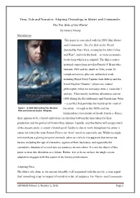 Adapting Chronology in Master and Commander: the Far Side of the World