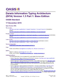 Darwin Information Typing Architecture (DITA) Version 1.3 Part 1: Base Edition OASIS Standard 17 December 2015