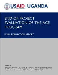 End-Of-Project Evaluation of the Ace Program